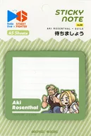 アキ・ローゼンタール＆ガイル ふせん 「CAPCOM CAFE×ストリートファイター6×バーチャルYouTuber ホロライブ 第2弾」