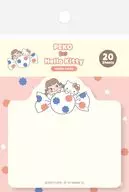 ペコちゃん＆ハローキティ 型抜き付箋 ドットA 「PEKO×サンリオキャラクターズ」
