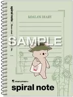 夏のコアラ A6スパイラルノート 「コアラ絵日記」