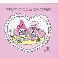 エスターバニー＆マイメロディ ピンク スクエアメモ 「Esther Bunny -エスターバニー-×サンリオキャラクターズ マイメロディ」