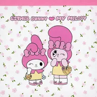 エスターバニー＆マイメロディ ホワイト スクエアメモ 「Esther Bunny -エスターバニー-×サンリオキャラクターズ マイメロディ」