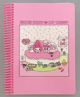 エスターバニー＆マイメロディ ピンク リングノートB6 「Esther Bunny -エスターバニー-×サンリオキャラクターズ マイメロディ」