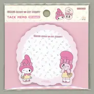 エスターバニー＆マイメロディ ホワイト ダイカット付箋 「Esther Bunny -エスターバニー-×サンリオキャラクターズ マイメロディ」