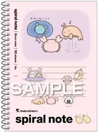 1.カニとエビ A6スパイラルノート 「なんでもいきもの」