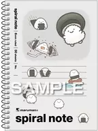 2.のりおにぎり A6スパイラルノート 「なんでもいきもの」