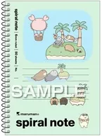 5.こじまとやきおにぎり A6スパイラルノート 「なんでもいきもの」