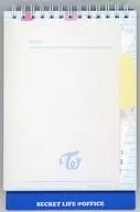 [単品] TWICE スタンドメモパッド 「TWICE JAPAN SEASON’S GREETINGS 2023 “SECRET LIFE ＠OFFICE”」 同梱品