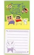 野原しんのすけ＆ひまわり＆シロ＆ぶりぶりざえもん メモ帳これくしょん(ポップアップメモ) 「一番くじ クレヨンしんちゃん～アニメシーンセレクションだゾ～」 F賞