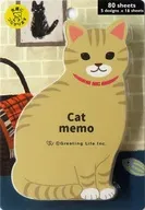 アニマルダイカットメモ ねこ