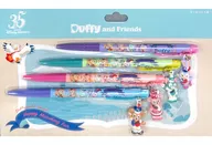 Ball Point Pen Set (With Mascot / 4 Pieces) "Happy Marching Fan of Duffy & Friends" Tokyo DisneySea Limited