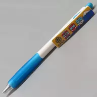 岳電車両イラスト でかクリップペン 水色 岳南電車グッズ