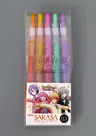 Wonder Lands x Show Time Salasa Clip Color Ballpoint Pen 5-Pack Set "プロジェクトセカイ Colorful Stage! feat. Hatsune Miku"