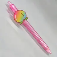 カラフルピーチ プレート付きシャープペン ロゴ
