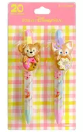 ダッフィー＆リーナベル ボールペンセット(20周年) 「Duffy and Friends-ダッフィー＆フレンズ-」 東京ディズニーシー限定
