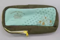 トリプルニャンコ先生 スエードペンケース 「アニメ 夏目友人帳展」