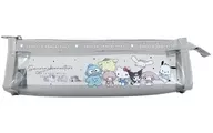 Gray Gray Logo Tape Clear Pen Pouch "Sanrio Character Connector's"