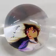 Ran Mōri Dome Type Glass Paperweight Yellow Stuff ver. "Caso Encerrado"
