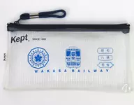 The Sightseeing Train Clear Pen Case Navy Blue "Wakasa Railway ×kept"
