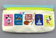 Mickey Mouse & Minnie Mouse Pen Case "Disney" Tokyo Disney Resort limited