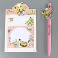 ピカチュウ ふせん＆ボールペンセット Pokemon Cafe ＆ Pikachu Sweets 「ポケットモンスター」 ポケモンセンター限定