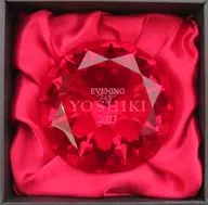 YOSHIKI クリスタルペーパーウェイト(EVENING) 「EVENING / BREAKFAST with YOSHIKI 2023 in TOKYO 世界一豪華なあDINNER SHOW」 VIPパッケージ特典