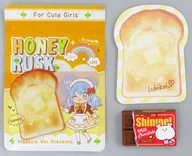 集合 ハニーラスク型こんがりメモ+そっくりミルクチョコ型けしゴム ちゃお 2026年5月号 付録