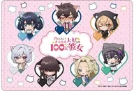 05.集合デザイン(ミニキャライラスト) キャラクリアケース 「君のことが大大大大大好きな100人の彼女」