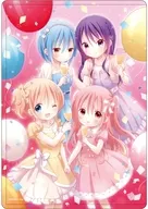 10.集合イラストA(公式イラスト) キャラクリアケース 「こみっくがーるず」