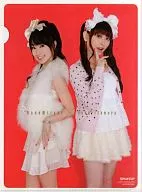 Nana Mizuki & Yukari Tamura plastic trasparent file folder Voice Actor アニメディア January 2011 Appendix