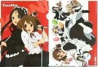 Yui & Mio : After school tea time A4 clear file "K-ON!!" Animege, February 2010, Appendix