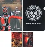 KAMEN RIDER WIZARD Flame Style & Magical plastic trasparent file folder & Sticker "Ichiban KUJI Kamen Rider Series ~ KAMEN RIDER WIZARD" Come on, Show Time "Edition ~" H Prize