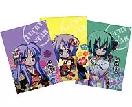 Kagami & Tsukasa & Minami Clear File Set (3-Pack) "Segalucky Demarquía Lucky Star Saitama VER." Premio G