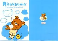 Rilakkuma & Korilakkuma & Kiiroitori (cloud) A4 clear file "Lawson de Rilakkuma" 2009 campaign goods
