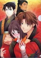 Ilustración dibujada en grupo Archivo claro B5 "PSP Software Sankoku Koi Senki ~ Otome no Heiho! ~" Beneficio especial original de Stella Worth