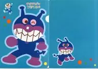 Baikinman A4 plastic trasparent file folder "Anpanman" Anpanman Terrace Yokohama Limited