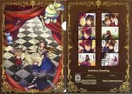 Alice / Ace & Alice & Cheshire Cat A4 plastic trasparent file folder "Alice in the Land of Comic Clover ~ Knight of Heart ~" WonderGOO Purchase benefits