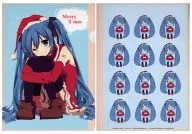 [A la Carte] Hatsune Miku (Mini Skirt Santa) A4 Clear File "グッスマ KUJI Hatsune Miku 2012 Winter Ver. E Award Clear File & Calendar Set 」