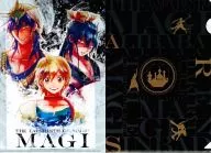 Alibaba, Sinbad & Renren Hakuryu B5 plastic trasparent file folder "MAGI: The labyrinth of magic" Shonen Sundae S 2013 October 1st Additional Edition Appendix