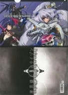 B. Set (3 personas/fondo púrpura) A4 clear file "Horizon in the Middle of Nowhere"