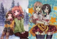 Yonomori Kobeni & Mitsumine Majiro / Usami Nanako & Kohinata Enkei A5 Clear File Set (2-pack) "Engaged to the Unidentified / Futsuu No Joshi Kousei Ga[locodol]yattemita" Manga Series 4 Pieces, March 2014, Appendix