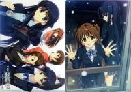 Coleção de heroína/Yukina & Kazusa A4 Clear File "WHITE ALBUM2 Comics Vol. 1 & Bunko Vol. 4" Toranoana Bônus de compra simultânea