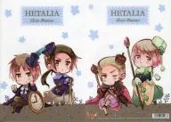 B. German, UK & Russian Shea & Chinese A5 mini plastic trasparent file folder "Hetalia Axis Powers"