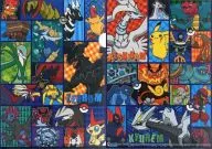 Full of Pocket Monsters (blue) A4 plastic trasparent file folder "Pocket Monsters"