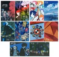 5-Type Set 3D Clear File 2-Pack Set "Happy KUJI PERSONA 3 THE MOVIE #2 Midsummer Knight's Dream" E Prize