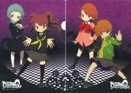 [A la Carte] Yamagishi Fuka & Kujikawa Rise / Chie Satonaka & Takeba Yukari (Visual) A4 Clear File 「 3 ds Soft Persona Q Shadow of the Labyrinth 」 Ebiten Purchase benefits
