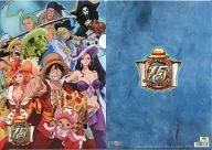 Warawa-no-ichimi A4 clear file "ONE PIECE" anime 15º aniversario