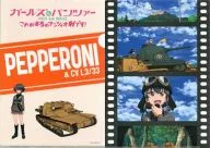 Pepperoni & CVL3/33A4 clear file "Girls und Panzer : This is the real Anzio Battle!" Sunkus Thanks Girls und Panzer Fair Gift 1 th Award
