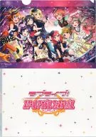 集合(9人/ピンク) A4特製クリアファイル 「ラブライブ!スクールアイドルフェスティバル official illustration book/official fan book」 メロンブックス同時購入特典