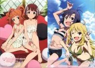 Tenkai Haruka & Takatsuki Yayoi / Kikuchi Makoto & Hoshi 井美 Nozomi A4 Clear File 「 LOTTERIA ×Newtype× Theater idol Master idol Master KUJI Set 」 E Award