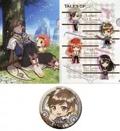 A Slay & Normin 『 Tales of 』 series clear file & metal badge set "Tales of Zestiria"